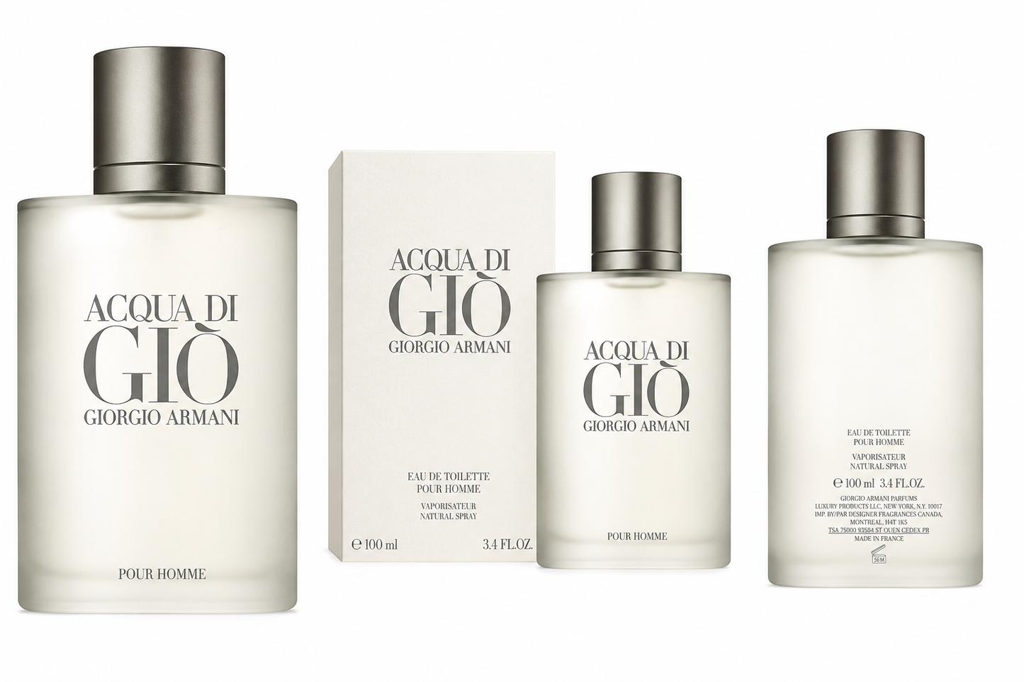 Giorgio Armani Acqua Di Giò Eau De Toilette Spray for Men 3.4 oz | Fresh Aquatic Cologne