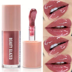 Beauty Glazed Lip Gloss & Lip Liner Set | Mauve Rosewood Long-Lasting Lip Kit