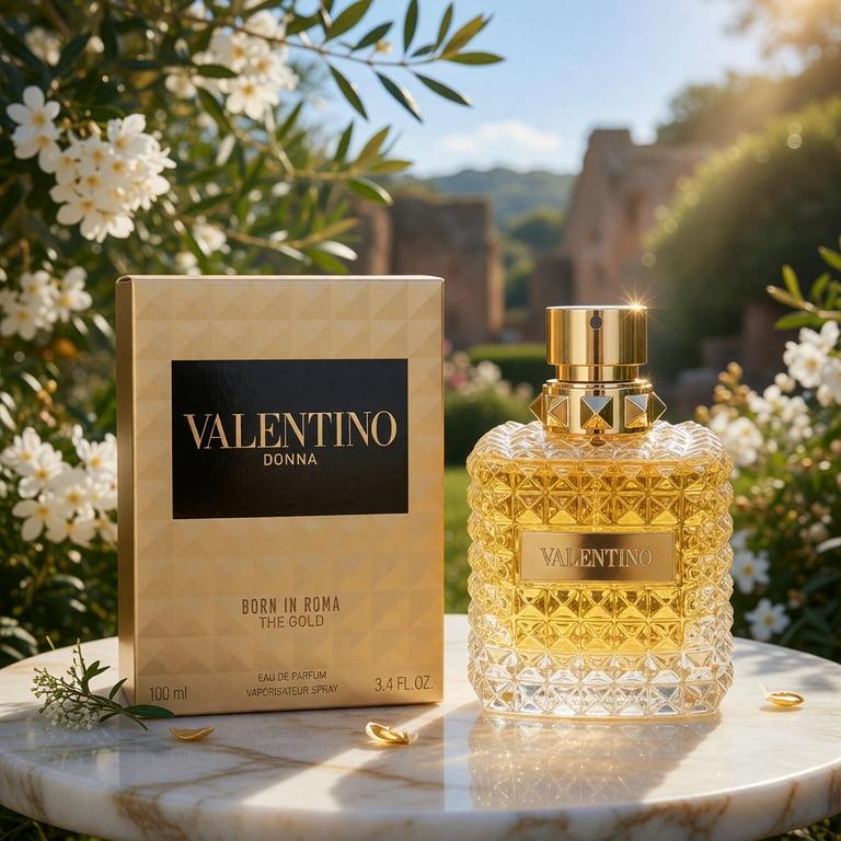 Valentino Donna Born In Roma The Gold Eau de Parfum Spray for Women 3.4 Fl Oz / 100ml