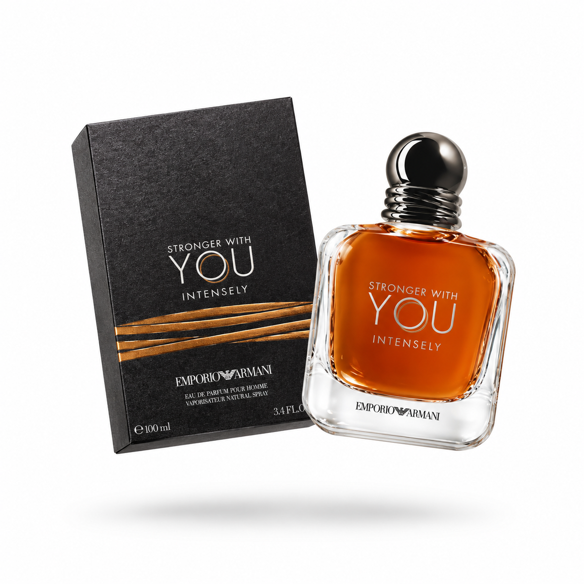 Armani Stronger With You Intensely EDP for Men 3.4 oz / 100 mL New