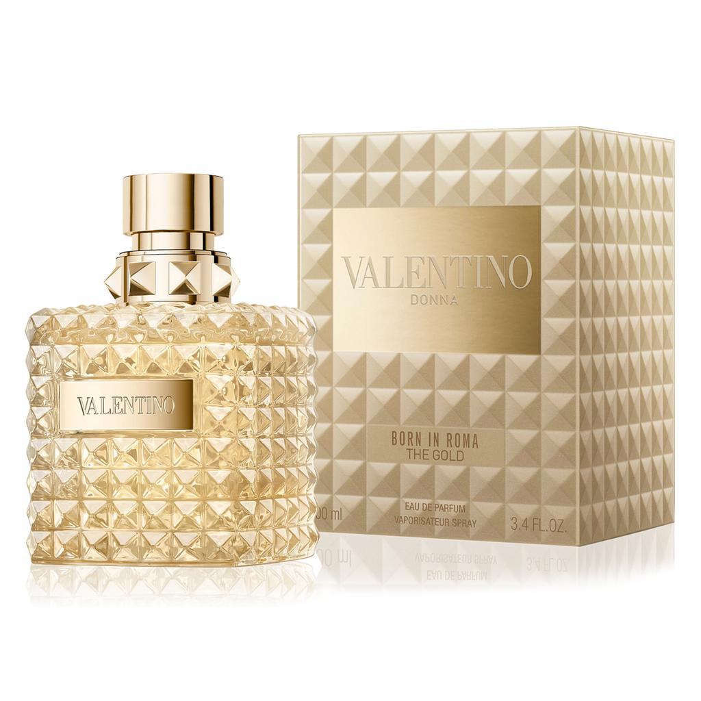 Valentino Donna Born In Roma The Gold Eau de Parfum Spray for Women 3.4 Fl Oz / 100ml
