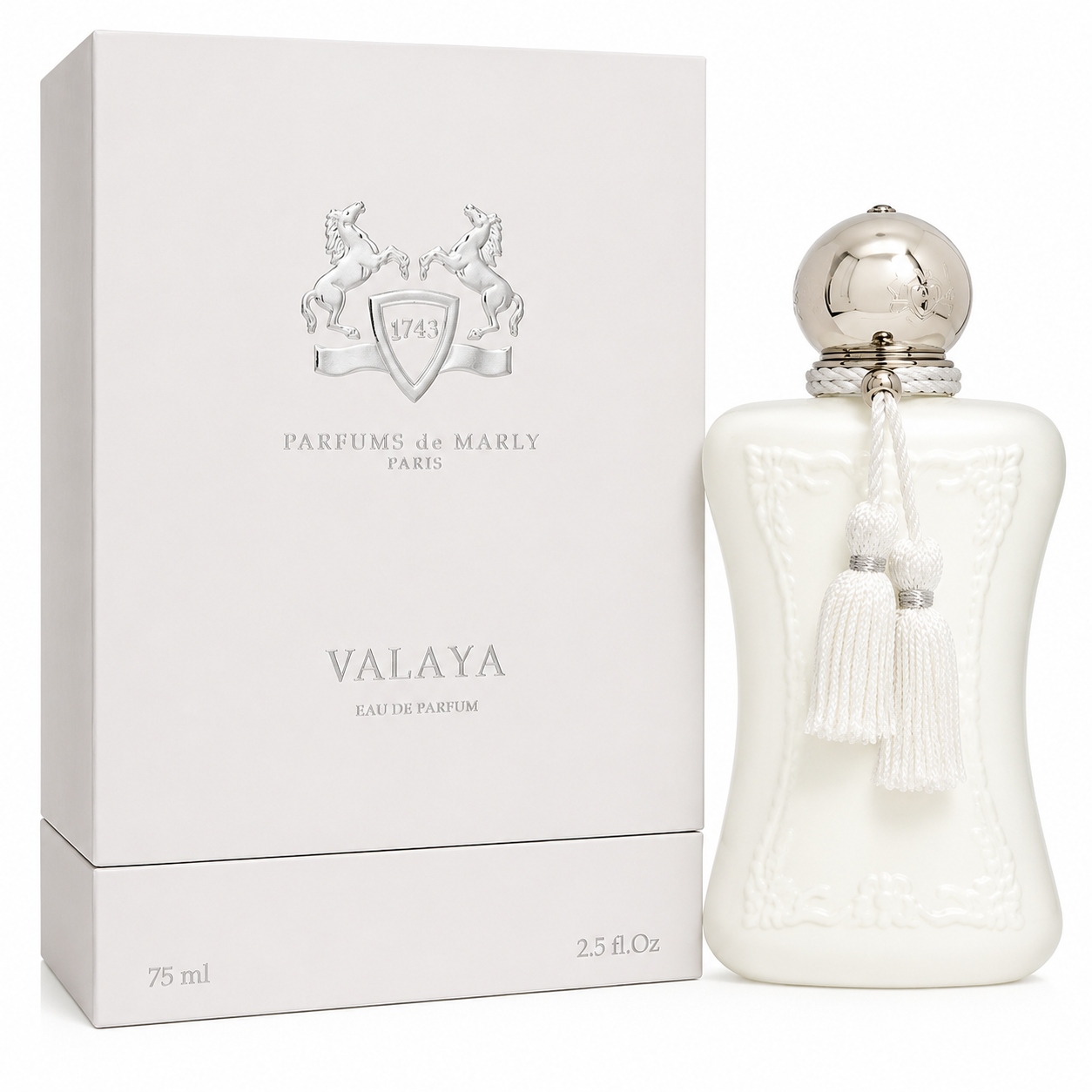 Parfums de Marly VALAYA Eau de Parfum Spray for Women 2.5 Fl Oz / 75ml Luxury Floral Musky Fragrance